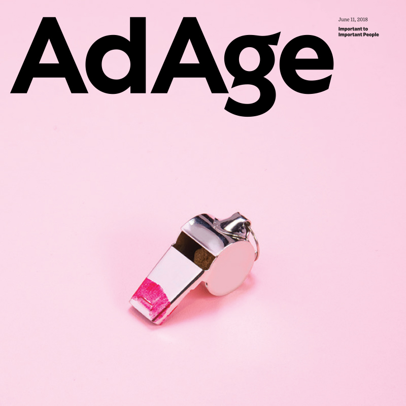Alaina Peterson submits cover for Ad Age competition
