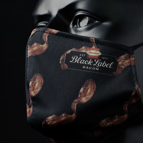HORMEL® BLACK LABEL® Bacon smells like a good reason to wear a mask.